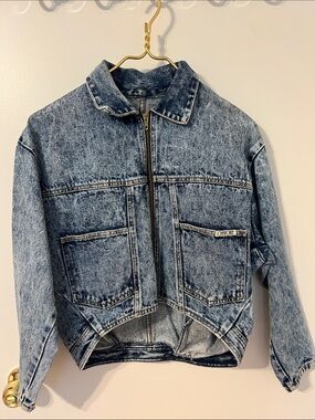 Cherokee Light Blue Acid Wash Jean Jacket